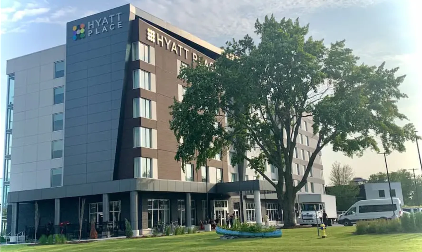 The Hyatt Place hotel on Moodie Drive, where the therapy pool is