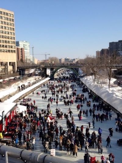Skating on the Rideau Canal