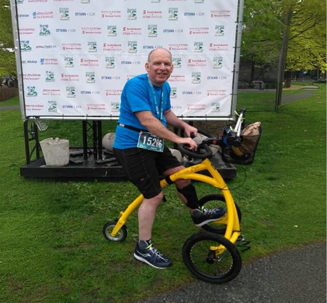 The Alinker three-wheeled walking bike