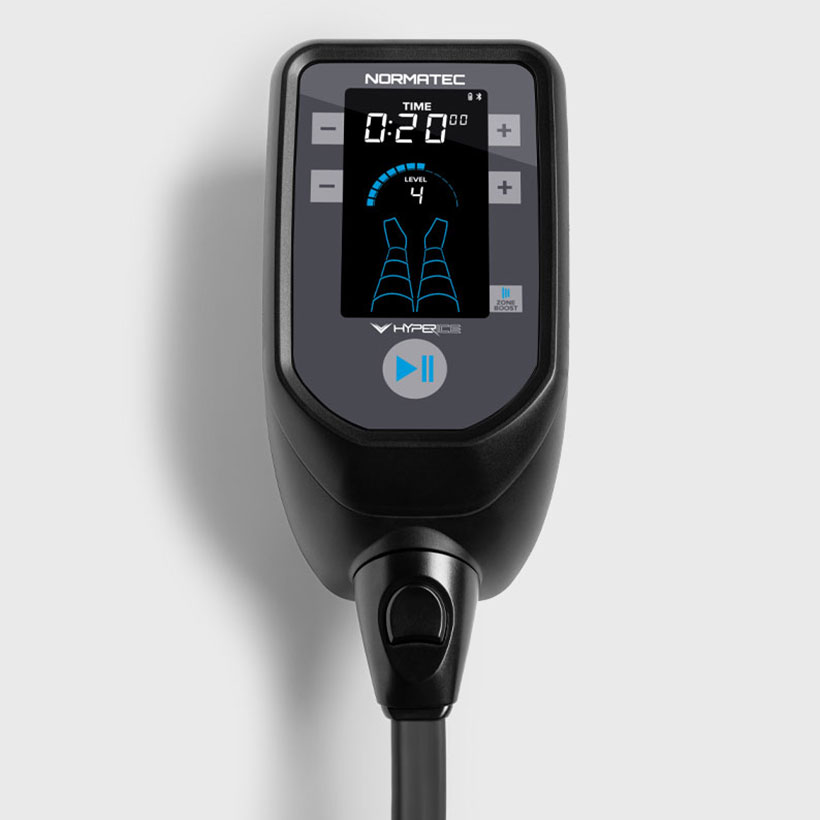The NORMATEC compression unit with its controls
