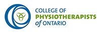 A physiotherapist assessing a patient