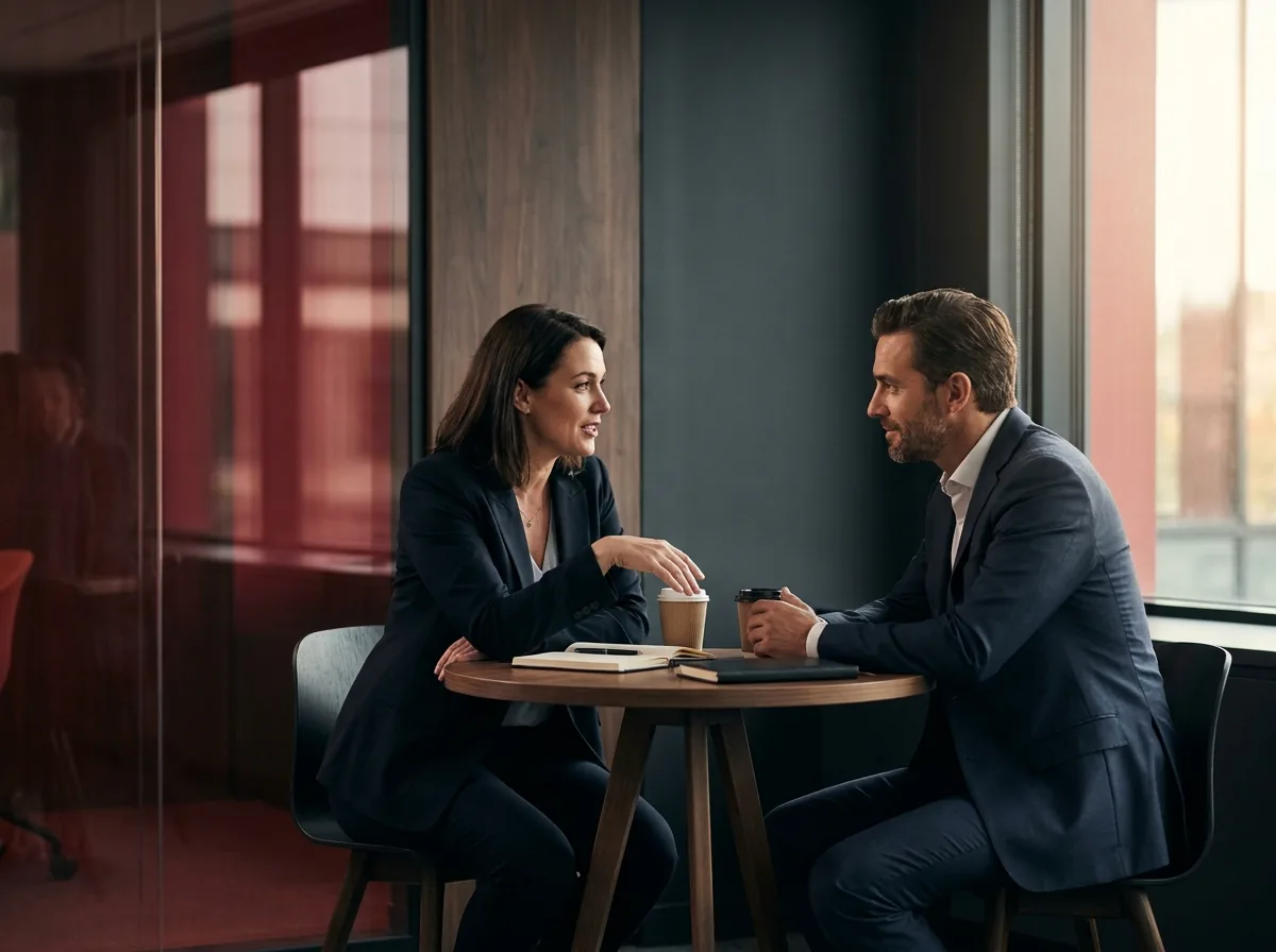 One-on-one business coaching session
