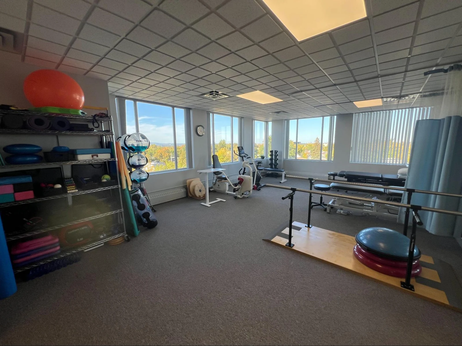 The land-based training room at the new clinic
