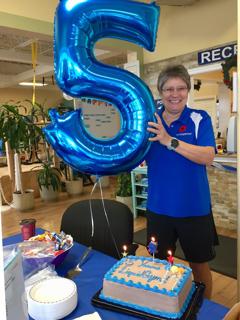 The fifth anniversary cake