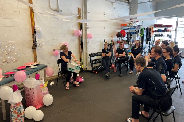 Lindsay&rsquo;s baby shower at the clinic