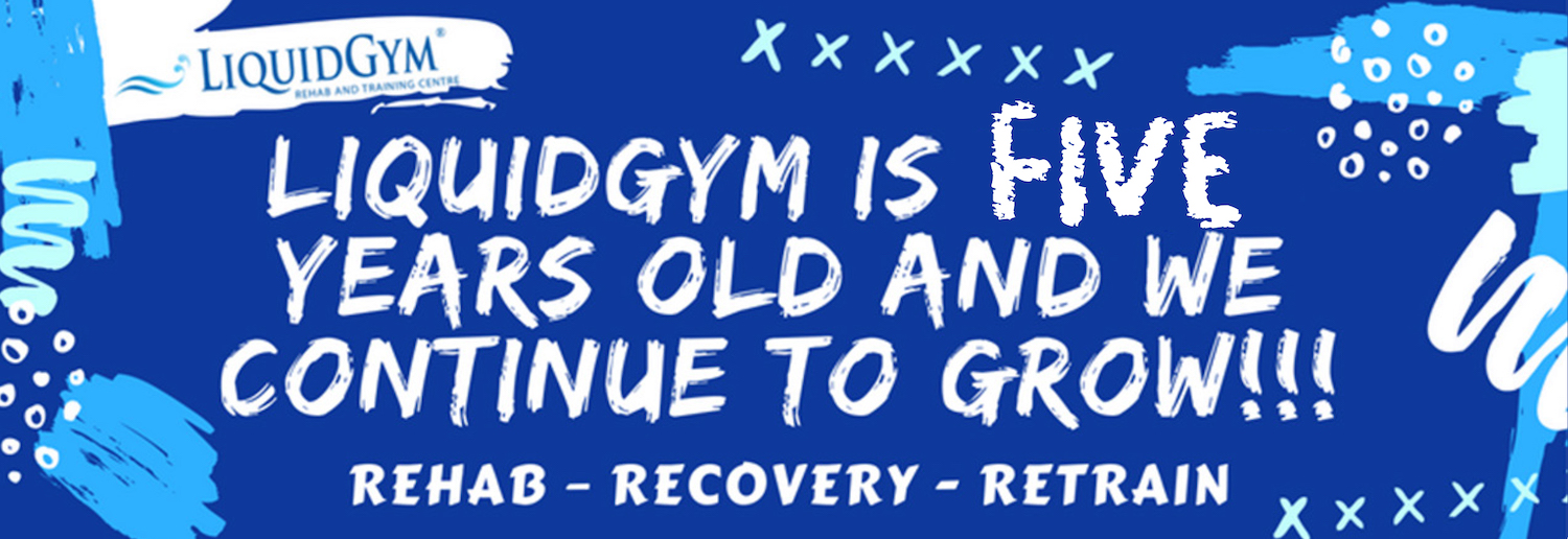 The LiquidGym team celebrating five years