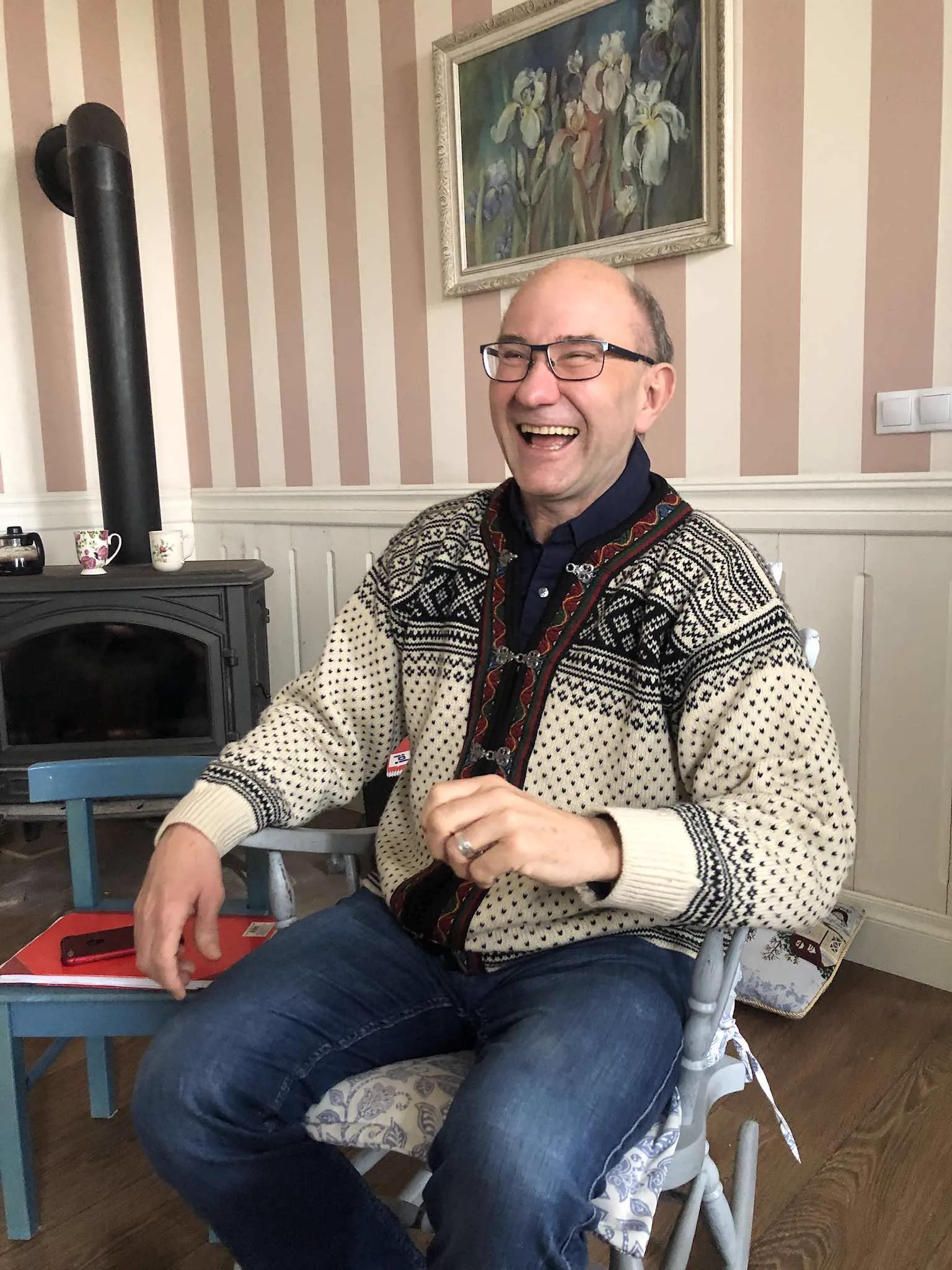 Christoph Erbel laughing