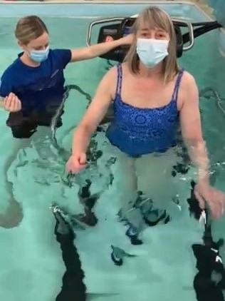 Aquatic therapy session