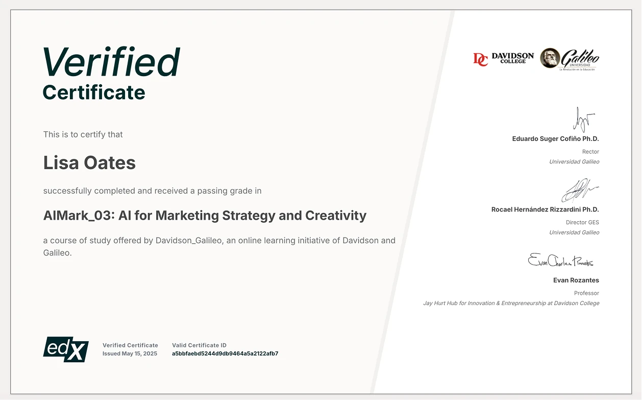 Verified Certificate